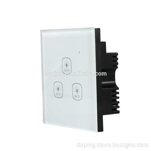 3 Gang wall switch with touch function power switch with led indicator light